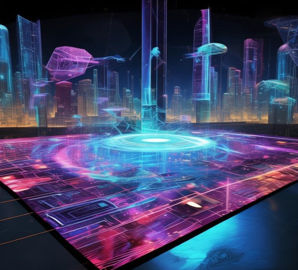 科技动态海报，未来科技的璀璨视觉语言