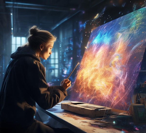 引领科技与创新，绘画的未来之光