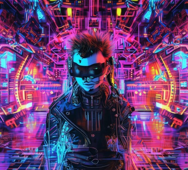 朋克风格科技壁纸，完美融合的创意之选